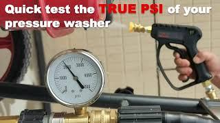 How to use YAMATIC PRESSURE WASHER GAUGE