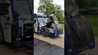 LRS garbage truck on recycle #garbagetruck