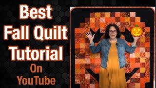  Pumpkin Quilt  Full DETAILED Tutorial EASY