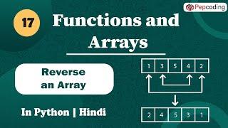 Reverse an Array | Module : Basics of programming | In Hindi | Python | Video_17