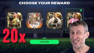 101-105 Picks Are Back (20X)  + Balloon d’Or￼ & Trophy Titans Pack Opening #fcmobile