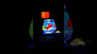 Painting on a glass jar / glass jar painting idea | #shorts #shortsart #painting #diy