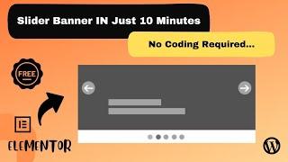 Slider Banner In Wordpress Website Free | Elementor | Wordpress Tutorial | Website Waalah |