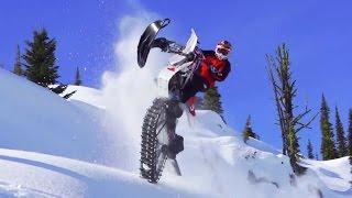 Ronnie Renner Snow Biking in Idaho Backcountry