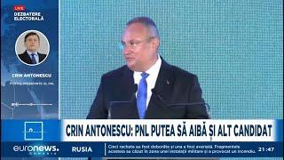 Crin Antonescu spune că PNL putea avea alt candidat la prezidențiale. Pe cine a propus