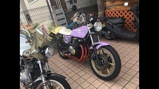 豪快サウンドを聞け　パープルFX　兄弟ライダー　神戸　1979 カワサキ・Z400FX E1　旧車　1979 Kawasaki Z400FX E1