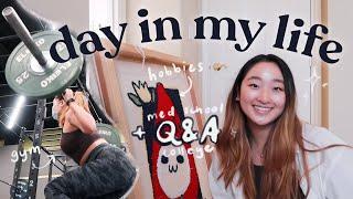 gap year vlog before med school (ꈍᴗꈍ)･ﾟ* college/premed q&a