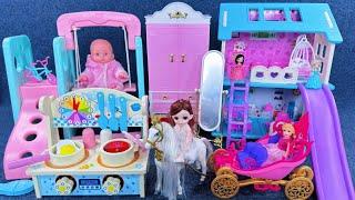 14 Minutes Satisfying with Unboxing Princess House Playset，Kitchen Cooking Toys ASMR | Review Toys