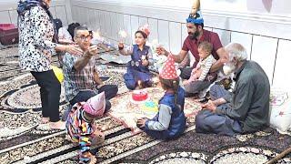 Engineer Babazadeh's Birthday Surprise by His Nomadic Family | A Family Celebration with Two Cakes!