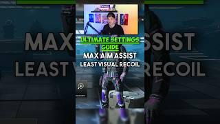 ULTIMATE SETTINGS VIDEO FOR MAX AIM ASSIST AND LEAST RECOIL #callofduty #warzone #settings