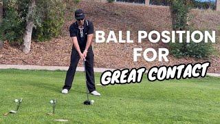 Ball position in golf