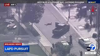 Police chase suspect near South L.A.