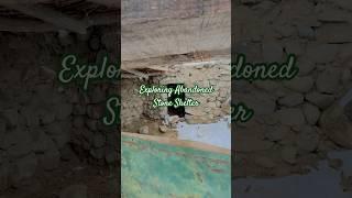 Exploring Abandoned Stone Shelter #AbandonedPlaces #WinterSurvival #HiddenShelter #Exploration #snow