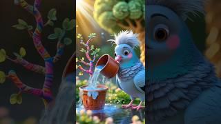 Them pigeon grew an ice-cream tree!"#ai #pigeon #shorts
