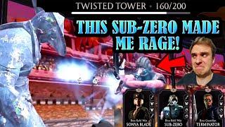 MK Mobile. Fatal Twisted Tower Battle 160 MADE ME RAGE HARD! That Sub-Zero is INSANE!