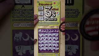 NICE WIN! 3 MILLIONS A CHARM! PA LOTTERY $30 SCRATCH OFF TICKET WINNER #scratch #lottery #palottery
