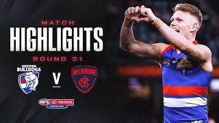 Western Bulldogs v Melbourne Highlights | Round 21, 2024 | AFL