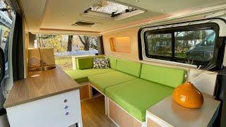 AMAZING CUSTOM MICRO-CAMPERVAN TOUR- Mercedes Metris with THREE clever seating options