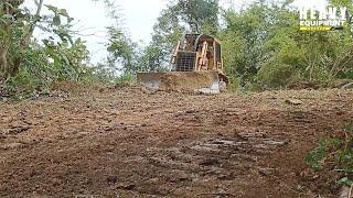 The Caterpillar D6G Bulldozer Is Very Good at Working on Widening Plantation Roads