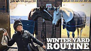 MY WINTER YARD ROUTINE | Keeping horses in the winter | Equestrian Vlog | Stable Management