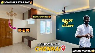 Semi-Furnished House for sale in ChennaiReady to OccupyBuilder Number