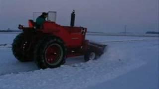 Pushing Snow With The Farmall 766