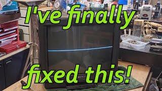 Vintage Sony Trinitron CRT TV Repair Revisited! How to fix a Vertical Collapse Issue - Eventually!