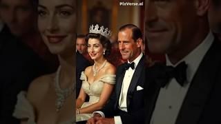 Young Queen Elizabeth II &️ Prince Philip: Royal Elegance in the 1950s#inspiration#aivideo