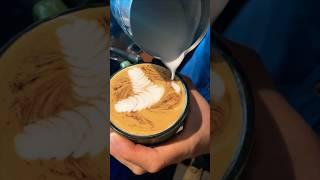 Markhoor / Ibex Coffee latte art #shorts #coffee #barista #gilgitbaltistan #specialtycoffee