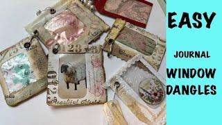 Window Envelope DANGLES ~Junk Mail, Scraps Recycle ~TUTORIAL