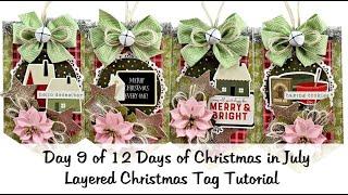 Layered Christmas Tags From Scrapbook Paper