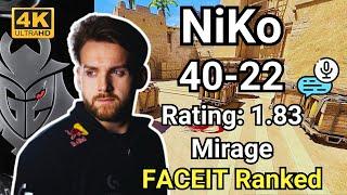 NiKo (40-22) (Mirage) | FACEIT Ranked | Sep 16, 2024 #cs2 #pov