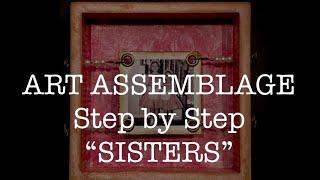 ASSEMBLAGE ART - step by step - altered box, Etsy