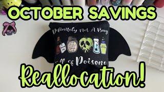   REALLOCATING OCTOBER SAVINGS CHALLENGES | $1221 | Single Income