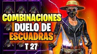 20 COMBINACIONES DE ROPA CON LA CAMISA DE DUELO DE ESCUADRAS TEMPORADA 27 OUTFITS INSANOS FF