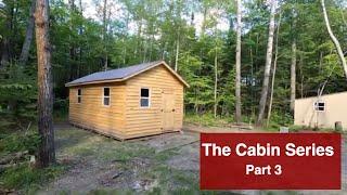 Converting a shed into a tiny home cabin on my off grid land. Super easy 12v lights.