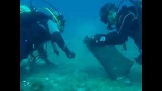 Limpieza de Fondos en la Isla de Benidorm