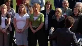 Teachers of Lancaster Boys sing 'World in Union' - Choir