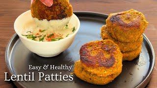 Vegan LENTIL Patties recipe that is packed with flavor