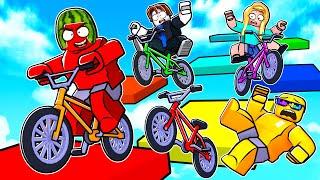 Racing For $10,000 In BIKE OBBY ROBLOX