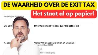 Emigratie belasting / Exit Tax / Wat is de status nu echt?