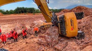 Story Line : (True Story) RC Excavator Crash & Accident On Landslide