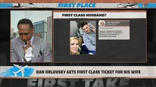 Dan Orlovsky gets First Class ticket for his wife ️ Stephen A. reacts | First Take