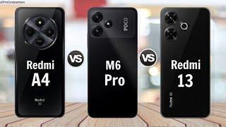 Xiaomi Redmi A4 5g vs POCO M6 Pro 5g vs Redmi 13 5g || Comparison