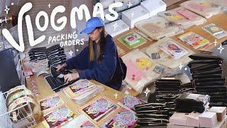 A Week Running My Small Business  Vlogmas #1, packing sale orders, new cat tree, decoden