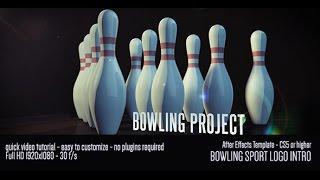 Bowling Sport Logo Intro - After Effects Template