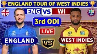 England vs West Indies, 3rd ODI | ENG vs WI 3rd ODI Match Live Score & Commentary England ODI