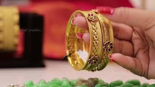 Latest Gold bangles designs 2022 | Antique Gold Kada | Bhindi Jewellers