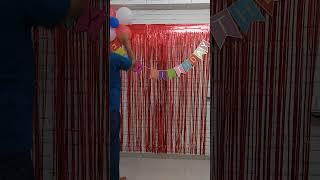 बर्थडे बलून डेकोरेशन सिर्फ 10 मिनट में | happy birthday balloon decoration | #shorts