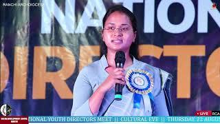 NATIONAL YOUTH DIRECTORS MEET | MRS SHILPY N. TIRKEY'S ADDRESS | 22 AUGUST | ARCHDIOCESE OF RANCHI